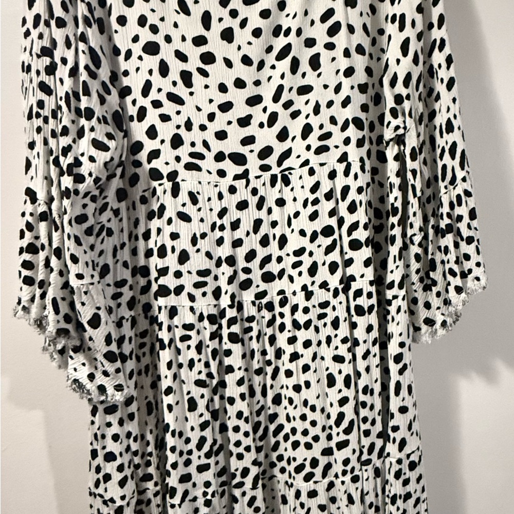 Umgee Black and White Patterned Dress